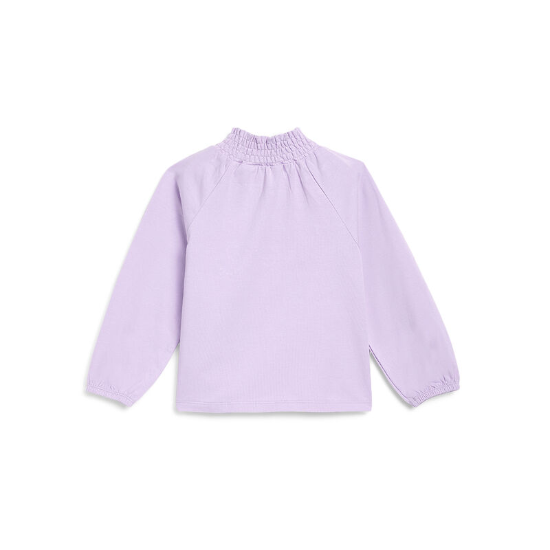 Girls Light Lilac Printed Long Sleeve T-Shirt image number 1